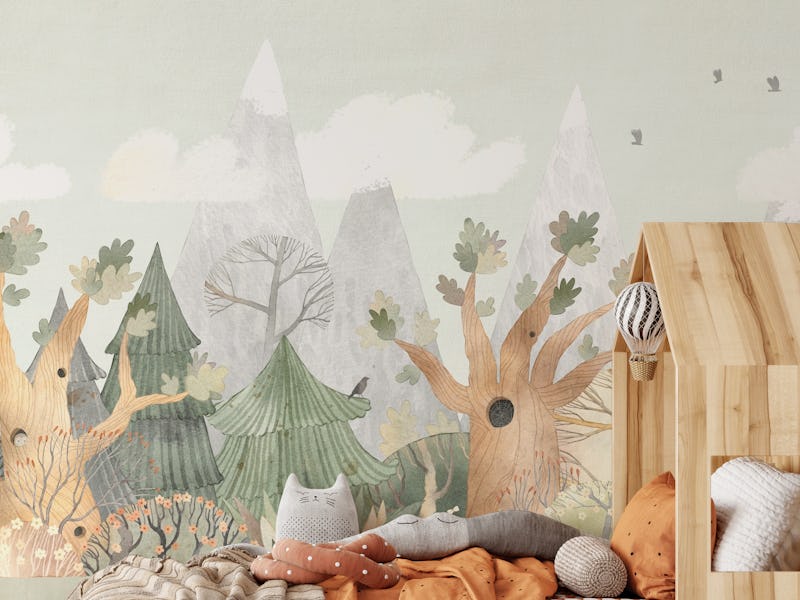 Storybook Forest Scene